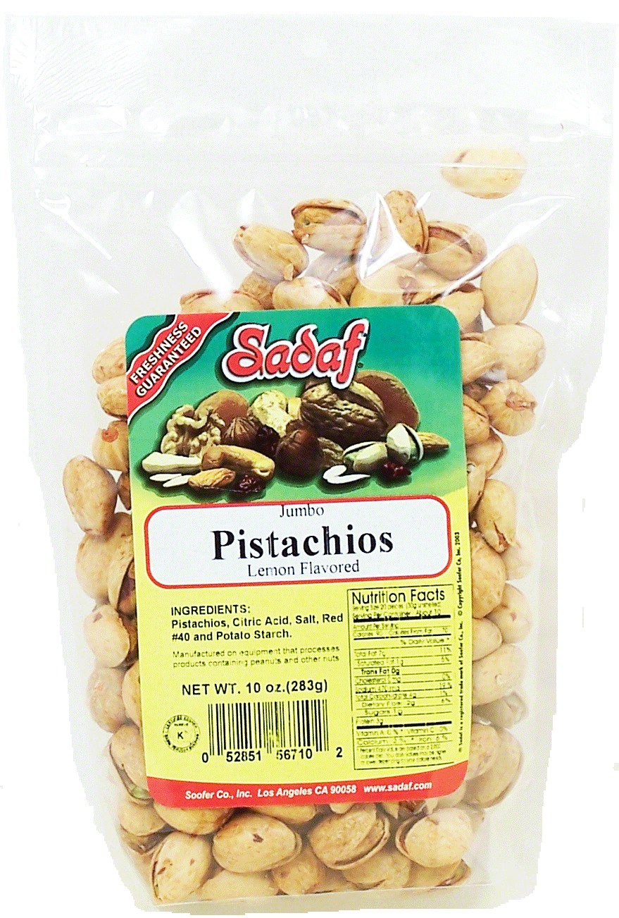 Sadaf  pistachios, jumbo lemon flavored Full-Size Picture